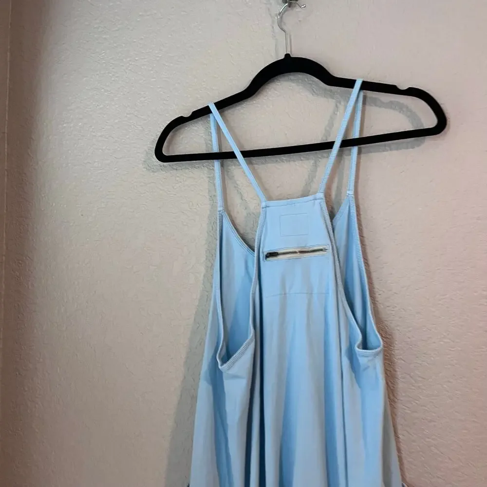Free People Movement Hot Shot Onesie Women’s Jumpsuit Size Small Hawaiian Blue